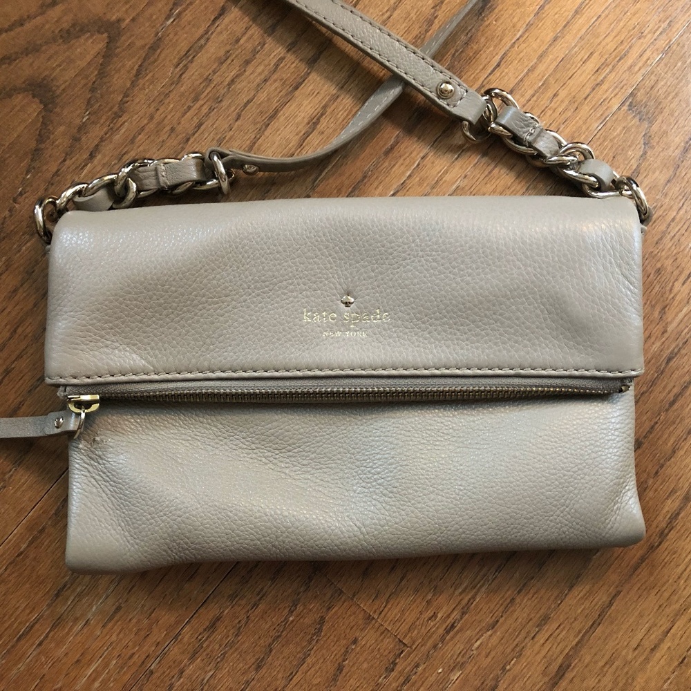Kate Spade Leather foldover crossbody